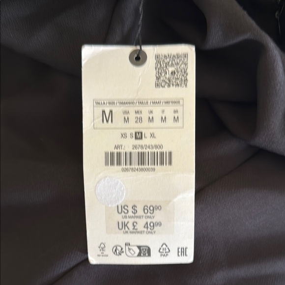 Zara Black Sleeveless Sheath Dress size Medium - Picture 6 of 7